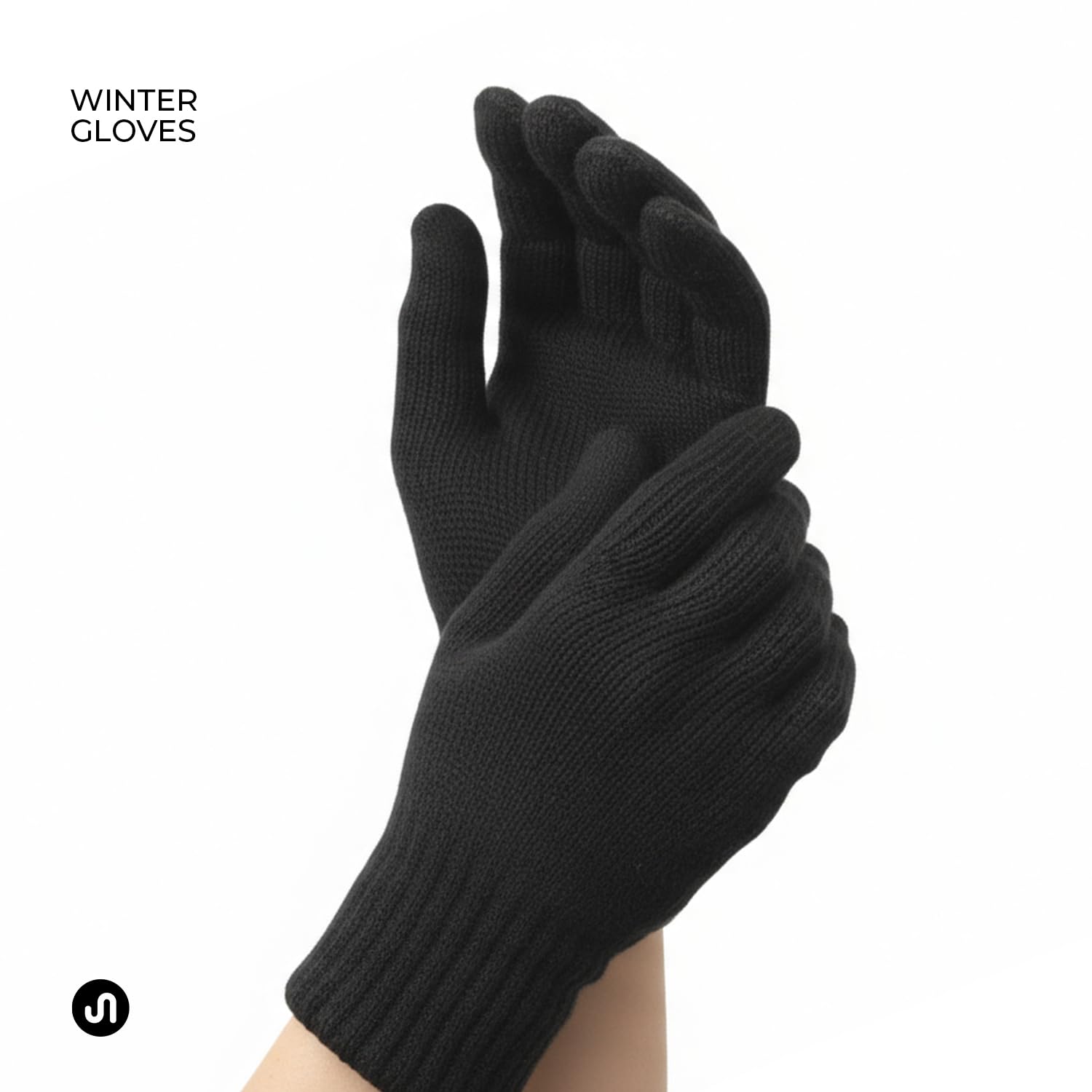Bodyband Hand Gloves for Men & Women Winter Glove for Men Woolen Knitted for Women and Mens Thermal Wear Unisex Winter Warm Gloves for Womens Winters Wear Unisex Hands Glove for Driving - Grey 1Pair