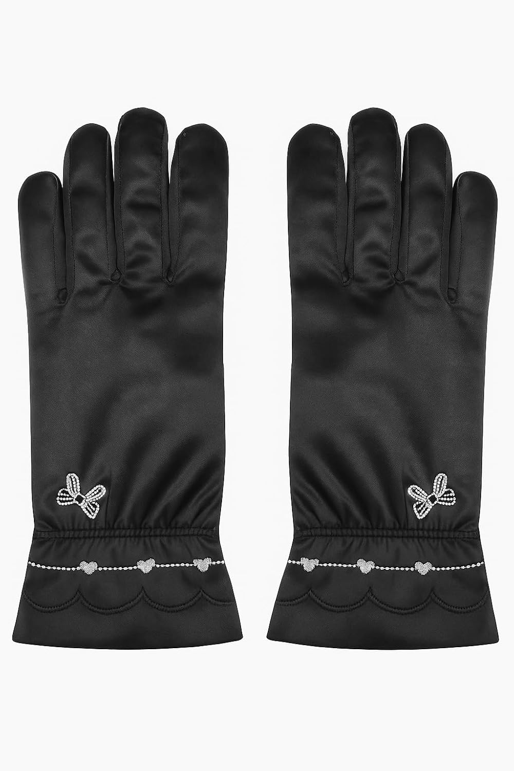 Waterproof Touch Screen Women Gloves Fur Inside for Snow, Trekking, Riding, Excersise etc. with Elastc Cuff for Women (Grey)