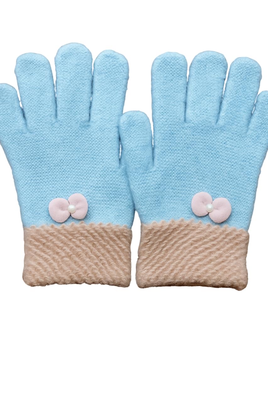 Fashiol Women’s Cozy Winter Gloves | Soft Knit Warm Gloves with Stylish Cold Weather Hand Gloves for Women (Multicolour)