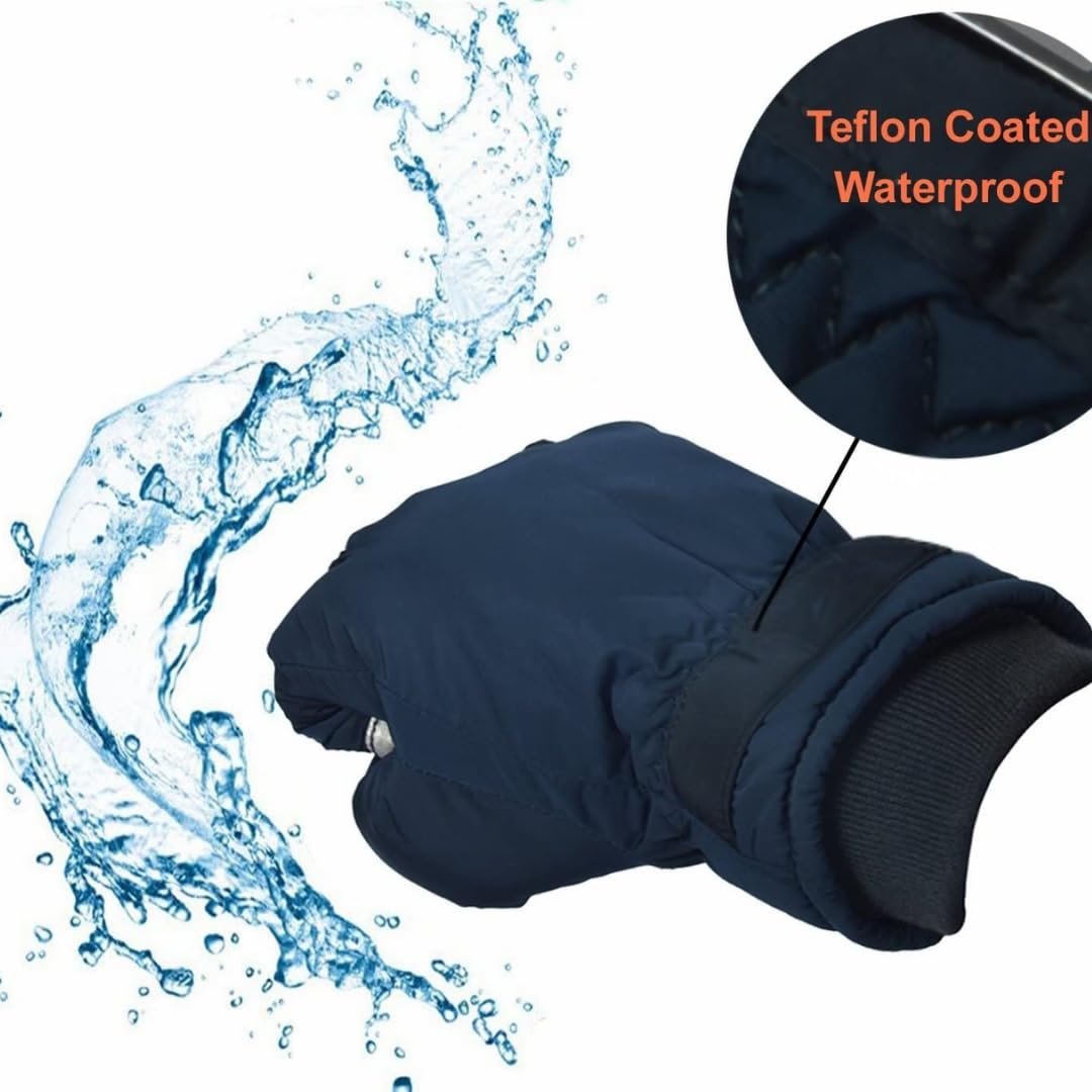 Waterproof Touch Screen Winter Gloves for Men, Splashproof and Windproof, Gloves for Winter Season, for Snow, Minus Degree, Trekking and Traveling, Bike Riding, Cycling for Men and Women