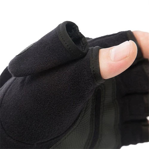Warm Winter Gloves Flip Fingerless Touch Screen Sport  Mittens Men Women