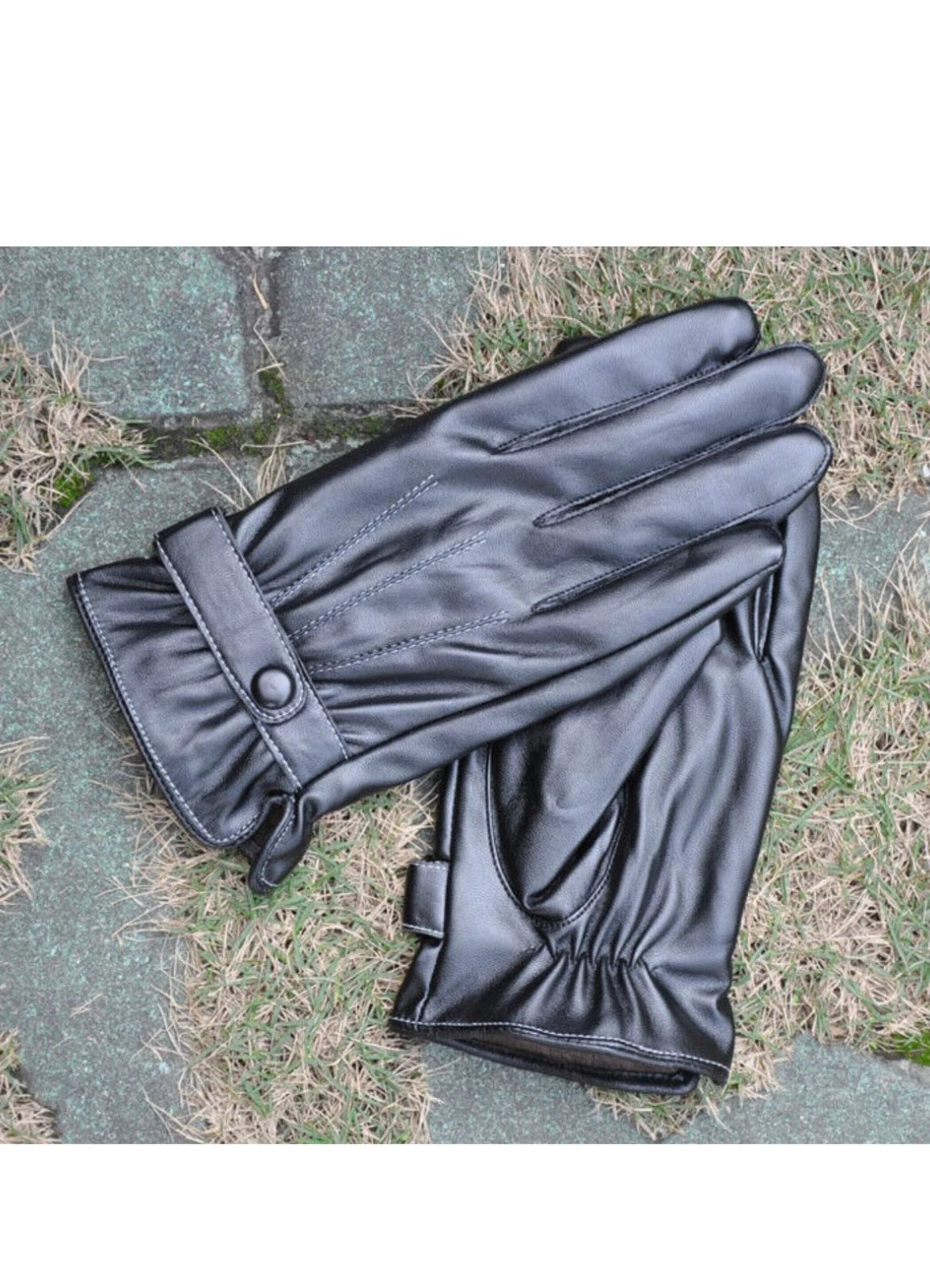 MENS CLASSIC DRIVING GLOVES SOFT GENUINE REAL LAMBSKIN LEATHER BLACK UK