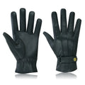 MENS CLASSIC DRIVING GLOVES SOFT GENUINE REAL LAMBSKIN LEATHER BLACK UK
