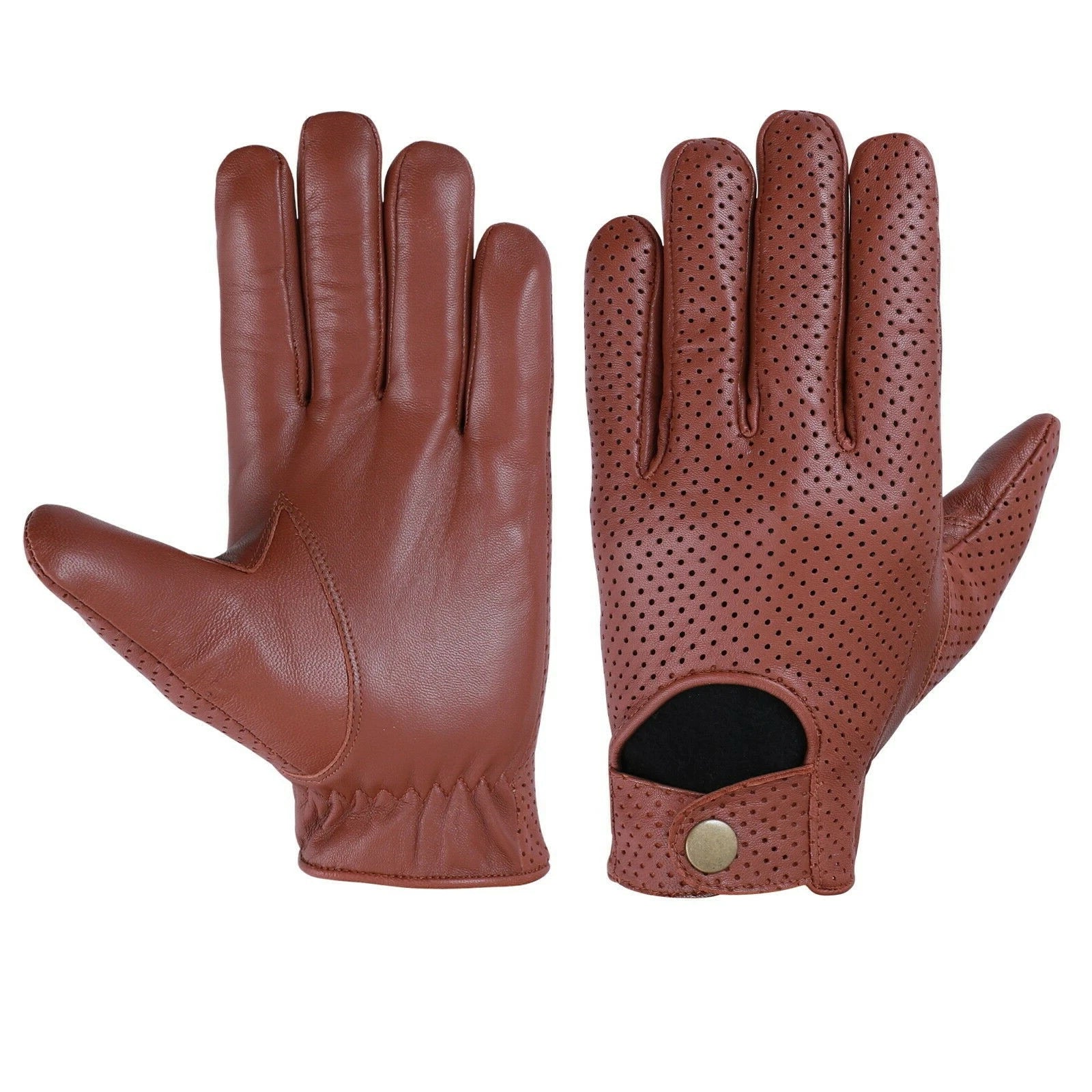 MENS DRIVING GLOVES SOFT GENUINE LAMBSKIN LEATHER CLASSIC DRESS GLOVES