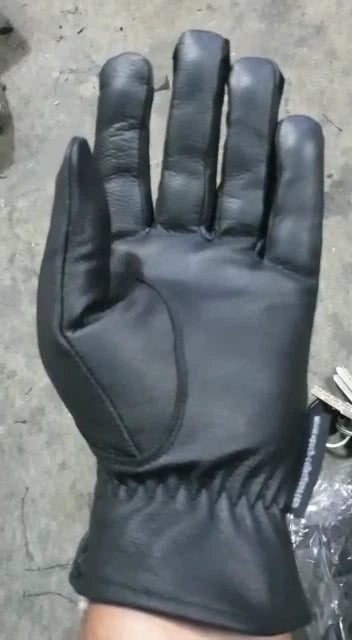 MENS CLASSIC DRIVING GLOVES SOFT GENUINE REAL LAMBSKIN LEATHER BLACK UK