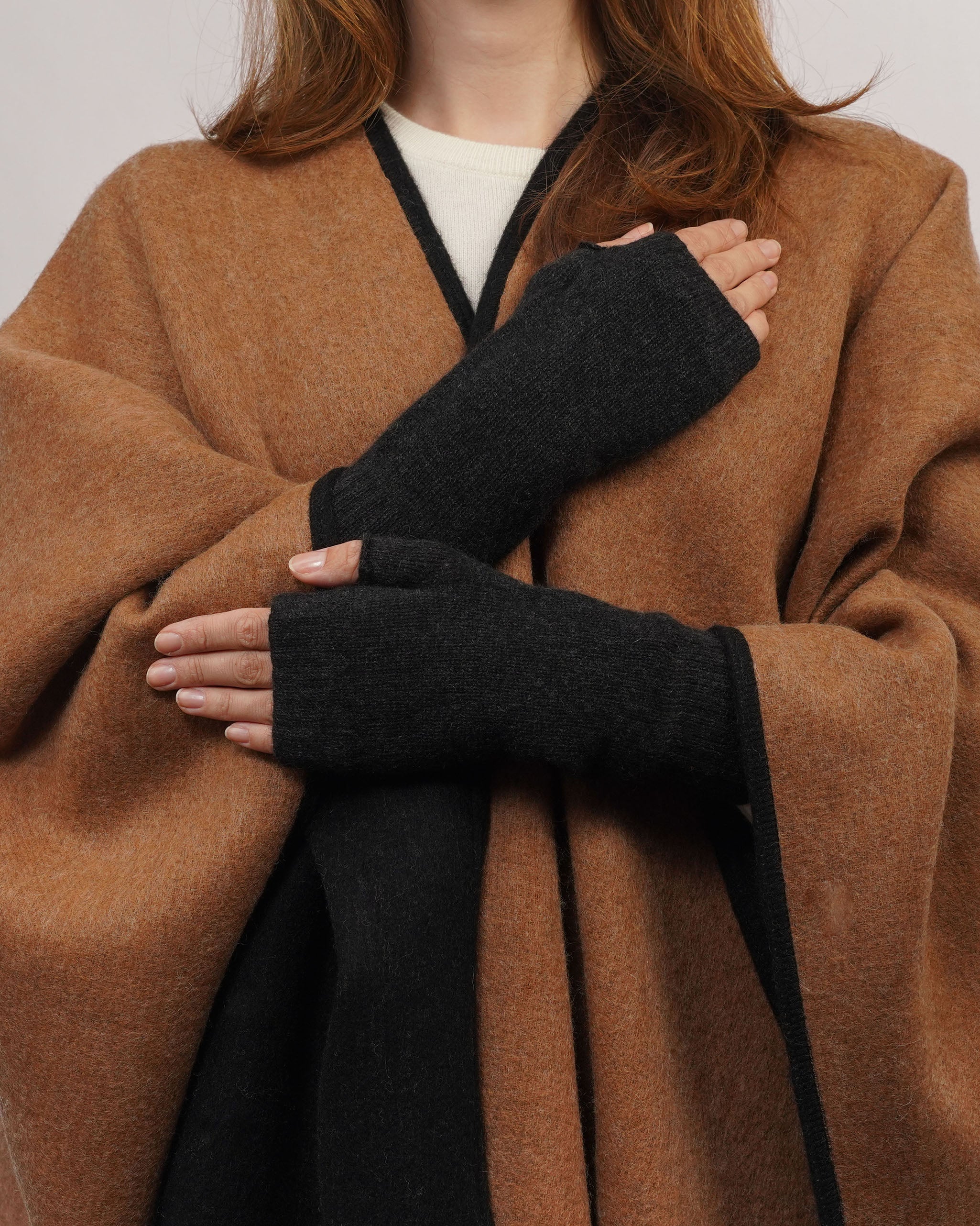 Women's Pure Cashmere Fingerless Mittens