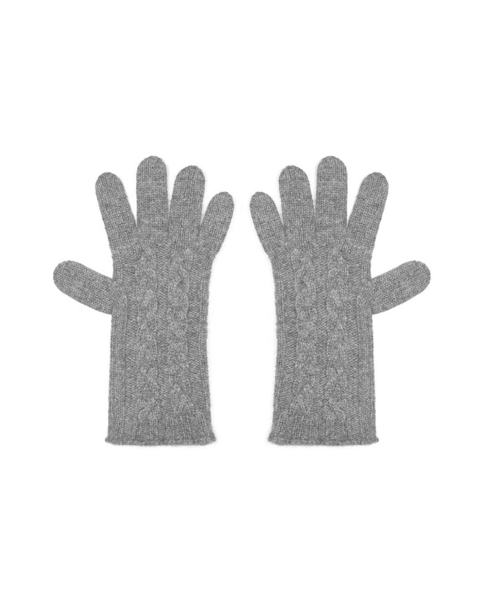 Women's Pure Cashmere Cable Gloves